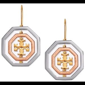 Tory Burch Rotating Geo Drop Earrings
